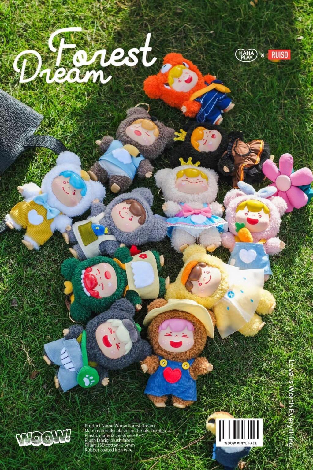 PRE ตุ๊กตา Forest Dream Woow Vinyl Face (มาพร้อมชุด แขนขาน้องขยับได้นะคะ ลุ้นซีเคร็ท) รอ 9 -14 วัน