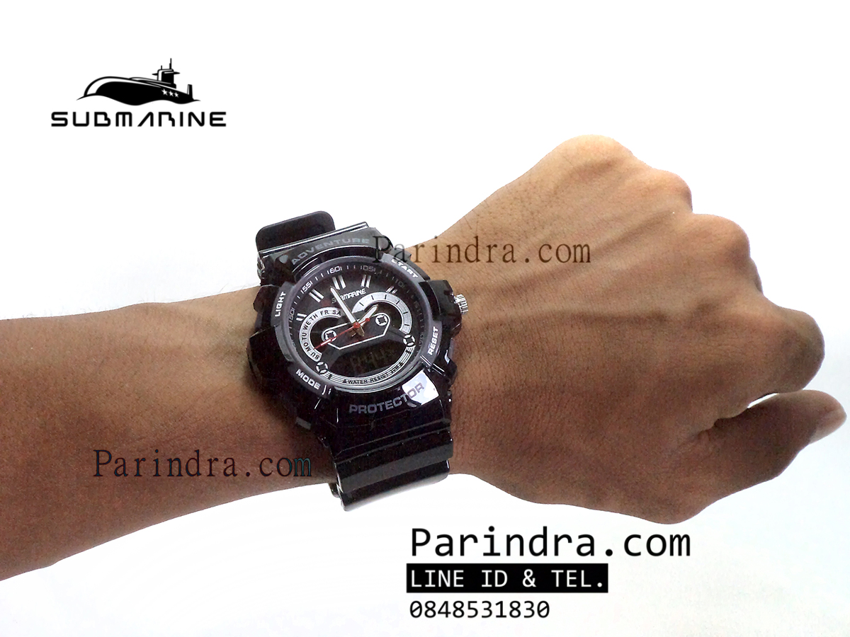 นาฬิกา US submarine TP3160M สีดำล้วน จอดำ