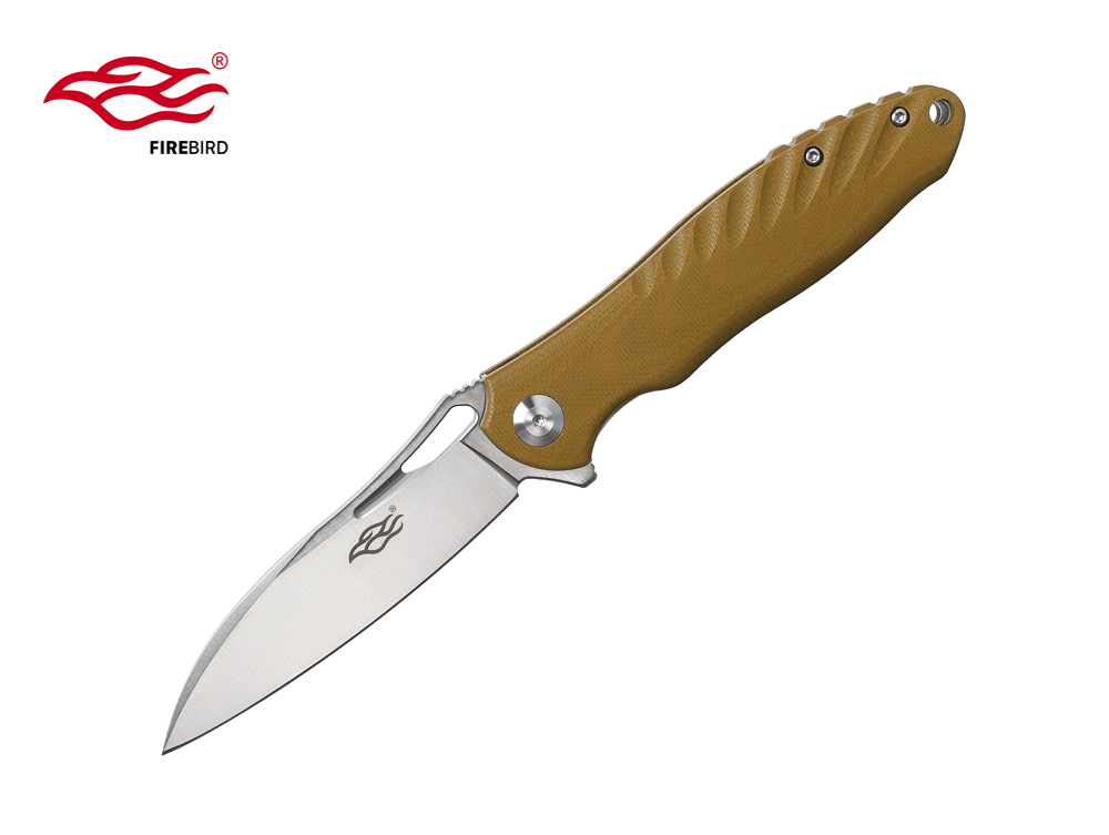 มีดพับ Ganzo กานโซ่ รุ่น FH71-BR / D2 Steel / ด้าม G10 สีน้ำตาล ของแท้ 100%