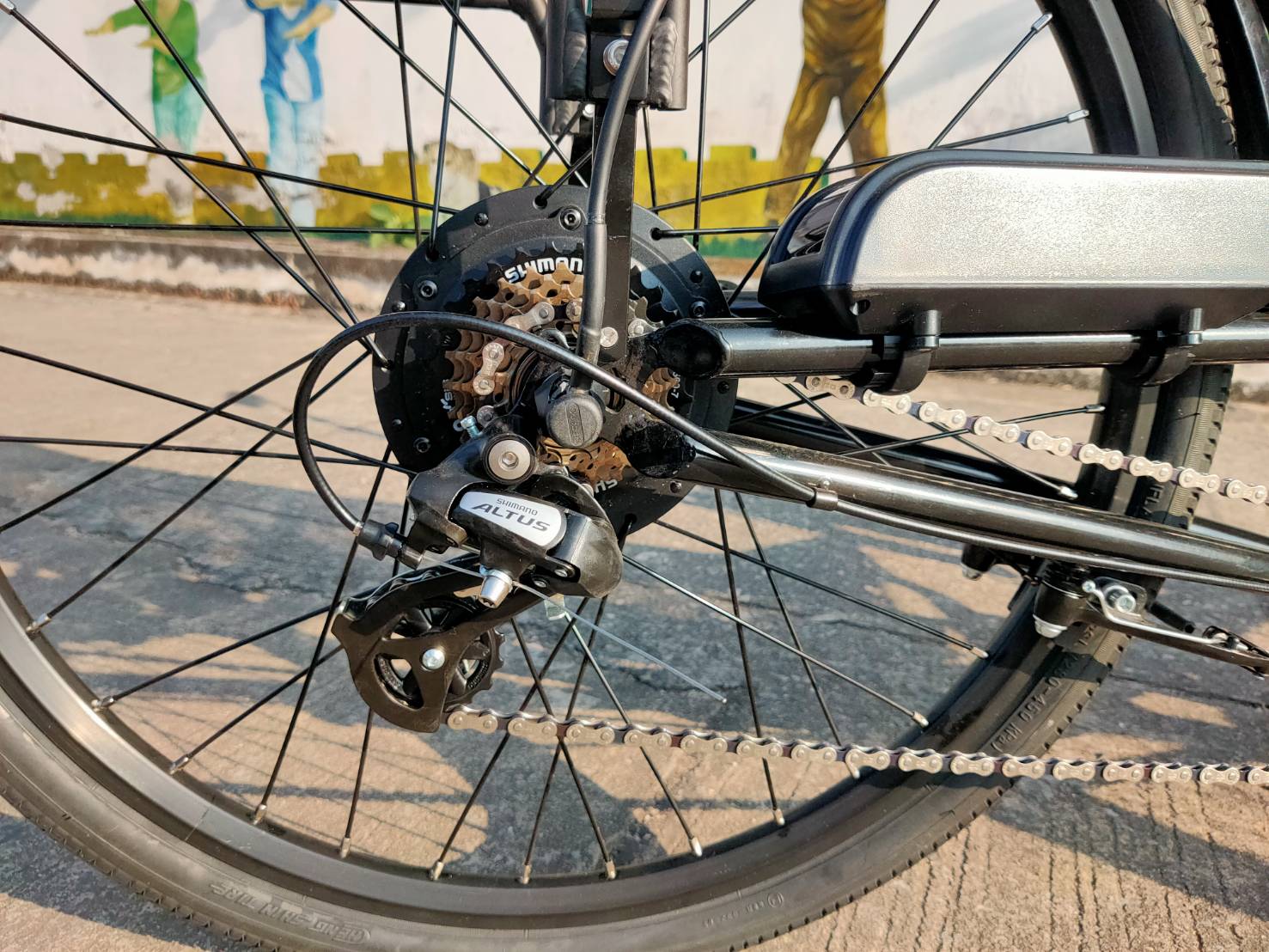 MOTRIKE Recumbent ELECTRIC Bicycle Trikes BIKE, 3*7speeds, Seat Folding 3 wheel, M-009E 250w, MY2024