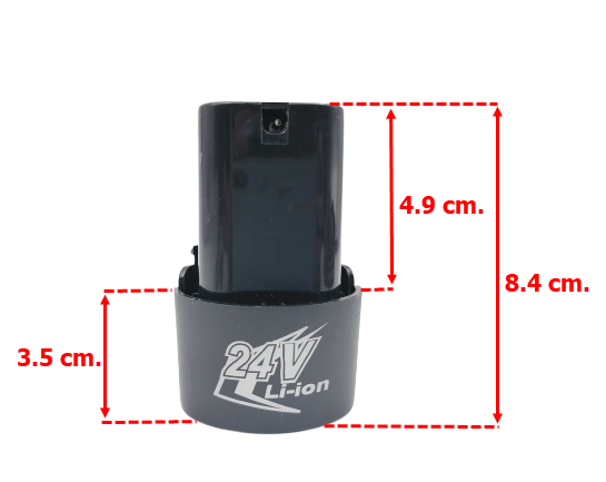 แบตเตอรี่ กำลังสูง 12-24v.(ใช้ spec เดียวกัน) สว่านไร้สาย, ไขควงไร้สาย Li-ion (ทรงสามเหลี่ยม)