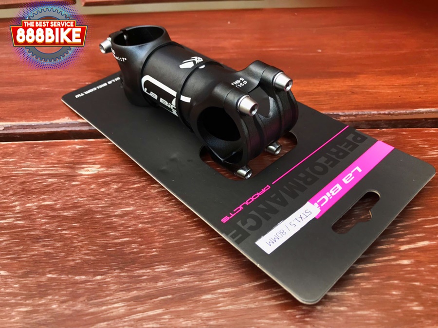 LABICI คอแฮนด์อลูมิเนียม LA BICI STX1.5 ,ยก +/- 7° วัสดุอลูเบา ยาว 70-120มม มีสีดำและสีแดง