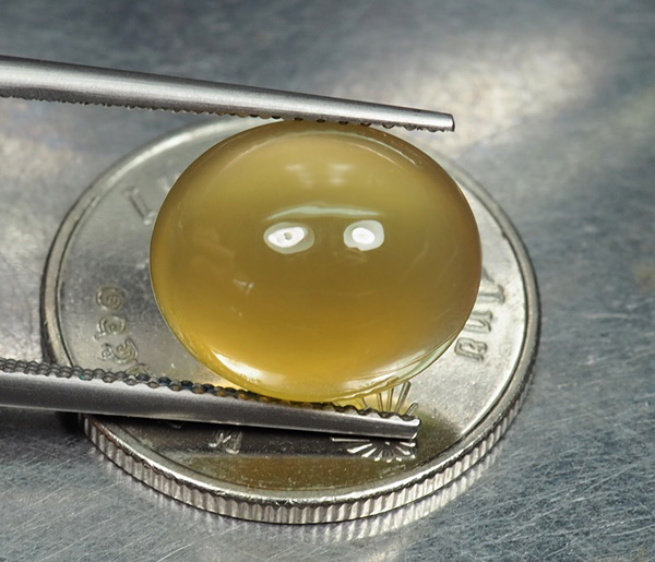คาลซิโดนีสีเหลือง(Yellow Chalcedony) 6.35 กะรัต