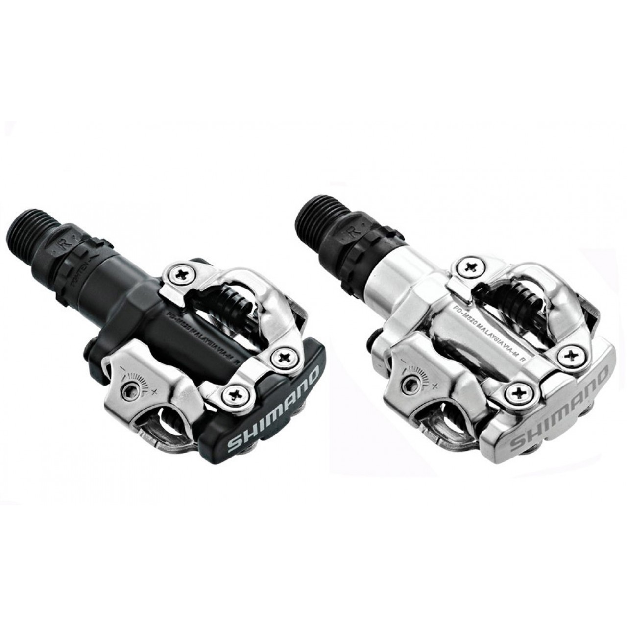 บันไดชิมาโน่ รุ่น PDM520 สีดำ, พร้อมคลีท, ไม่มีทับทิม, มีกล่อง, PDM520L
