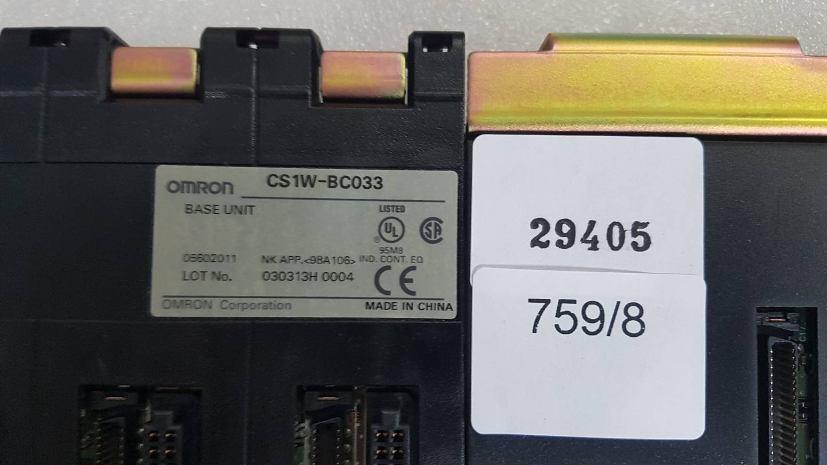 CS1W-BC033 Base Unit " OMRON "