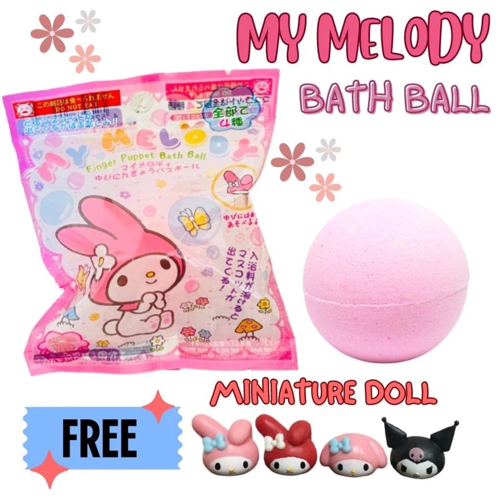บาธบอมสุดน่ารัก Hello Kitty / My Melody / Barbapapa / Truck / Jewel / Cinnamoroll Premium Bath Bomb