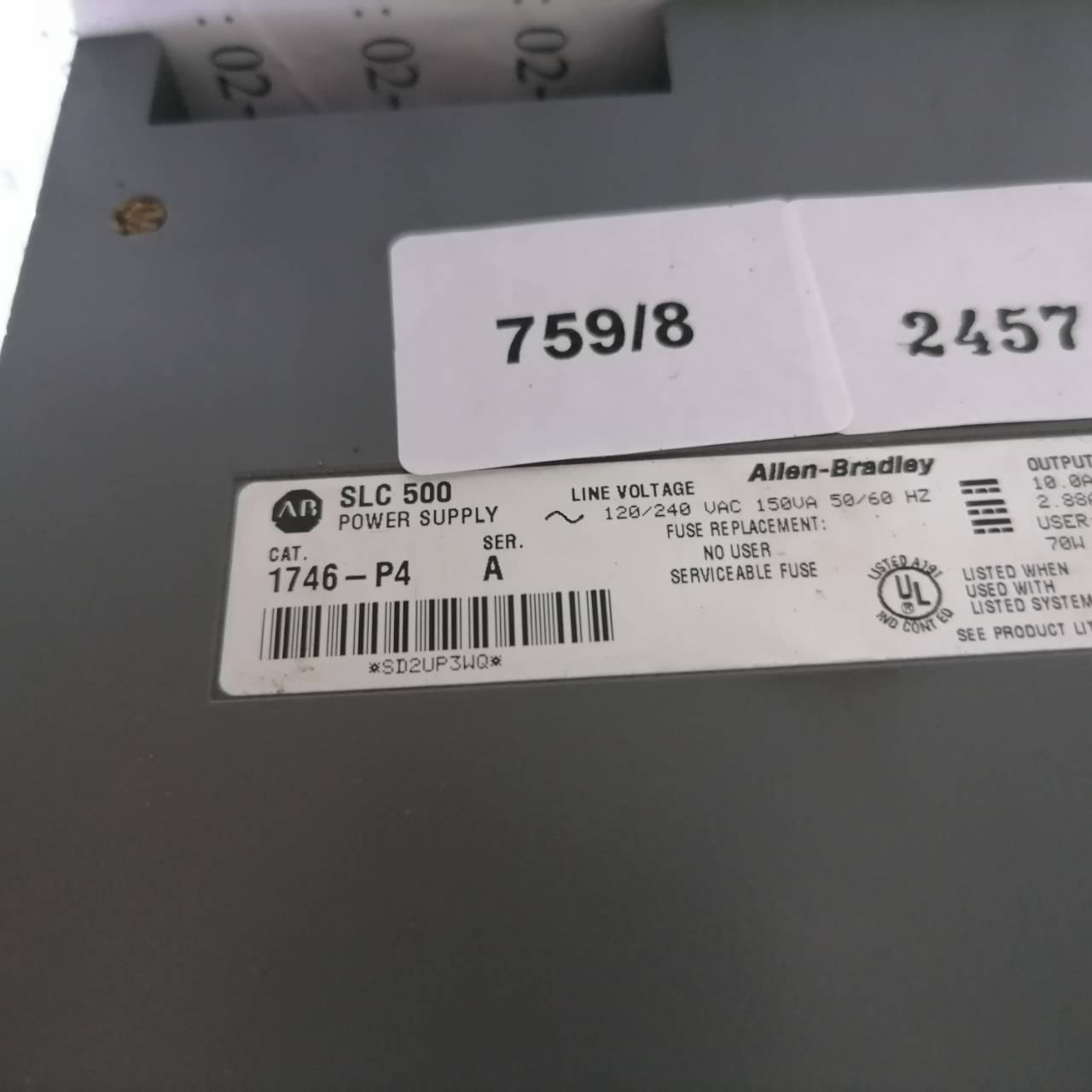 PLC " ALLEN-BRADLEY " รุ่น 1746-P4