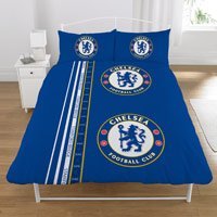ผ้านวมลายเชลซี ของแท้ 100% Chelsea FC Double Duvet Cover and Pillowcase 'Stripe' Design Bedding สำหรับแฟนเชลซี ใช้เอง เป็นของฝาก ที่ระลึก ของขวัญ แด่คนสำคัญ