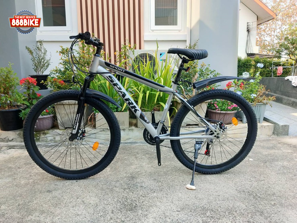 SPARK Mountain Bike – 21-Speed Gears, 26-Inch Wheels, High Tensile Steel Frame with Front and Rear Disc Brakes