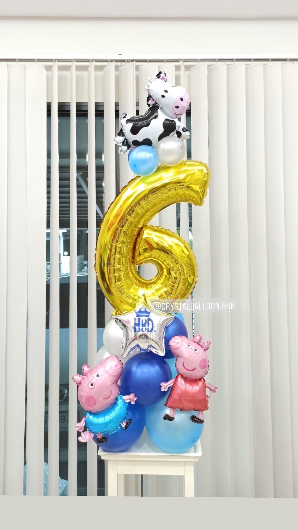 ลูกโป่ง วันเกิดเด็ก ฟอยล์ตัวเลข ขนาด 40" ตั้งฐาน 1 ชิ้น พร้อมตกแต่ง สามารถเปลี่ยนสีลูกโป่ง/เปลี่ยนสี-ฟอยล์ตัวเลขได้