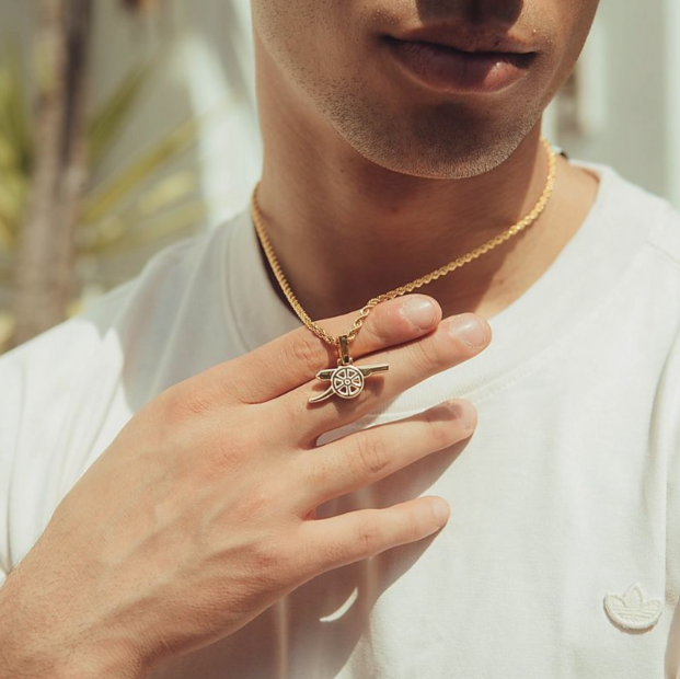 สร้อยคออาร์เซนอล GOLD PLATED CANNON AND CHAIN ของแท้