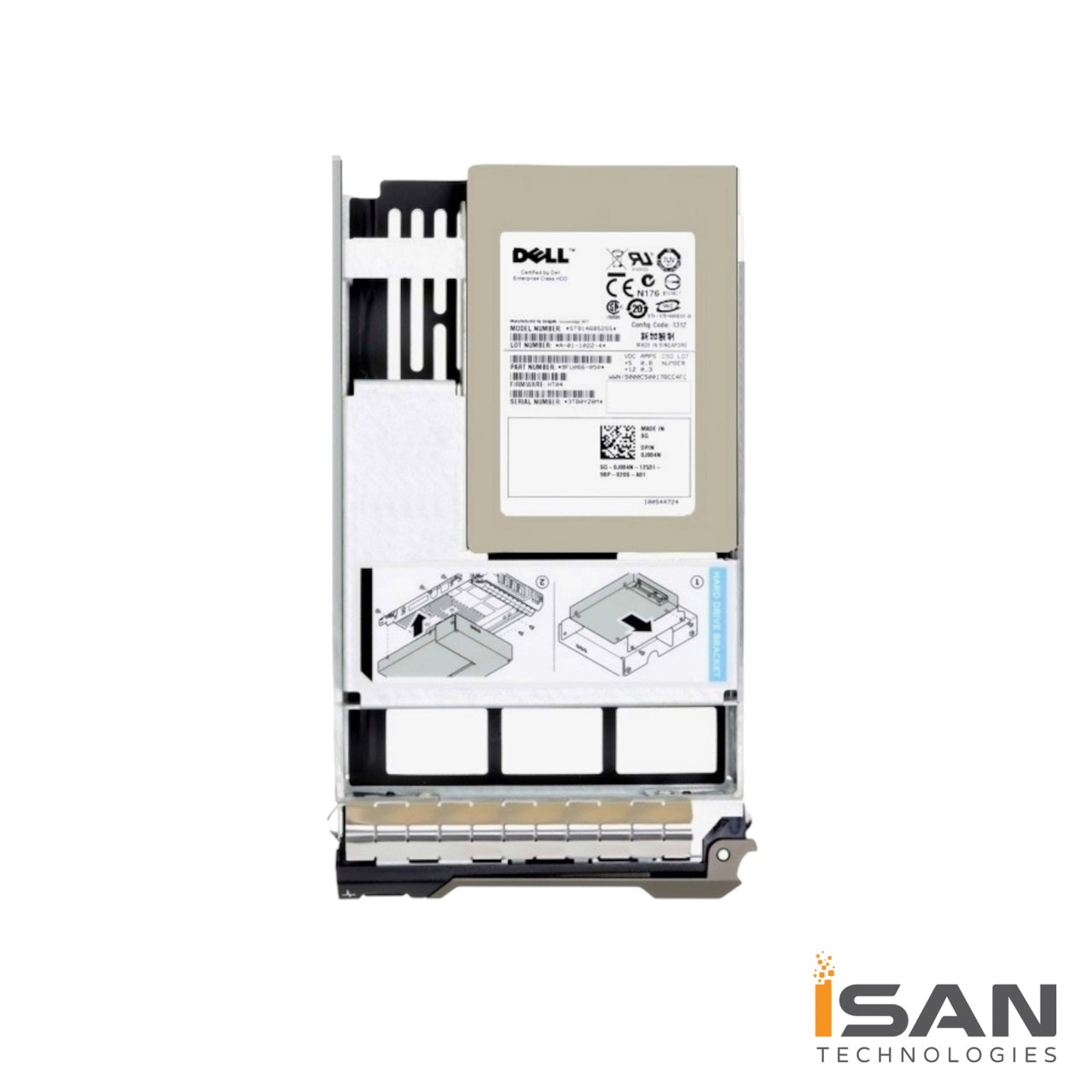 001YFR, 01YFR Dell 3.84-TB 3.5 SAS 12G MU SSD w/F238F