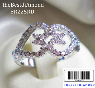 BR225RD---แหวนหัวใจคู่รัก น่ารักมากๆๆ รูปแบบทันสมัย ดูดี intrend มากๆๆ แบบออกมาจากร้านจิวเวลลี่เลย เพชรสวยวิ๊งๆ รับประกันความเหมือนจริง