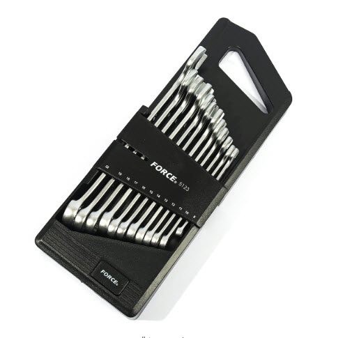ชุดประแจแหวนข้างปากตาย [mm.] (12ชิ้น) ฟอร์ซ (FORCE) Pn.5123