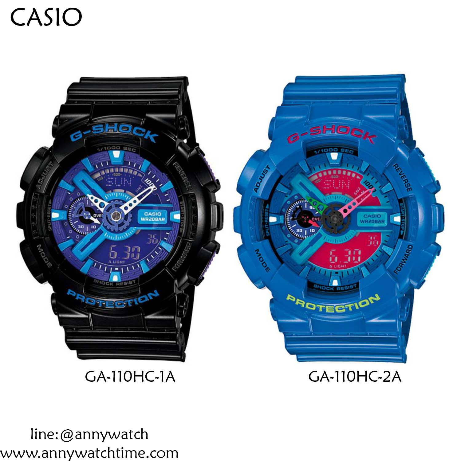 G-SHOCK GA-110HC-2A - จำหน่ายนาฬิกาของแท้ 100% รับซ่อมนาฬิกา 