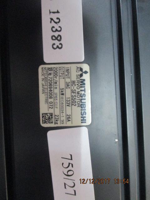 SERVO MOTOR “ MITSUBISHI ” รุ่น HC-SFS502