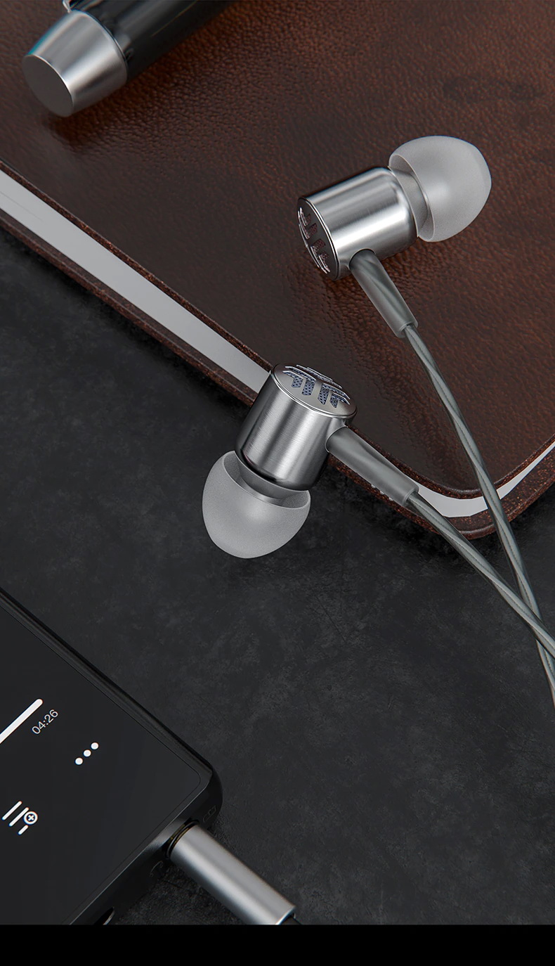 FiiO JD3 หูฟัง 1 ไดรเวอร์ Dynamic พร้อมไมค์ บอดี้แสตนเลส