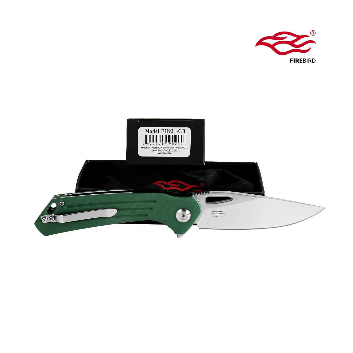*NEW* มีดพับ Ganzo กานโซ่ รุ่น FH921-GB / D2 Steel / ของแท้ 100%