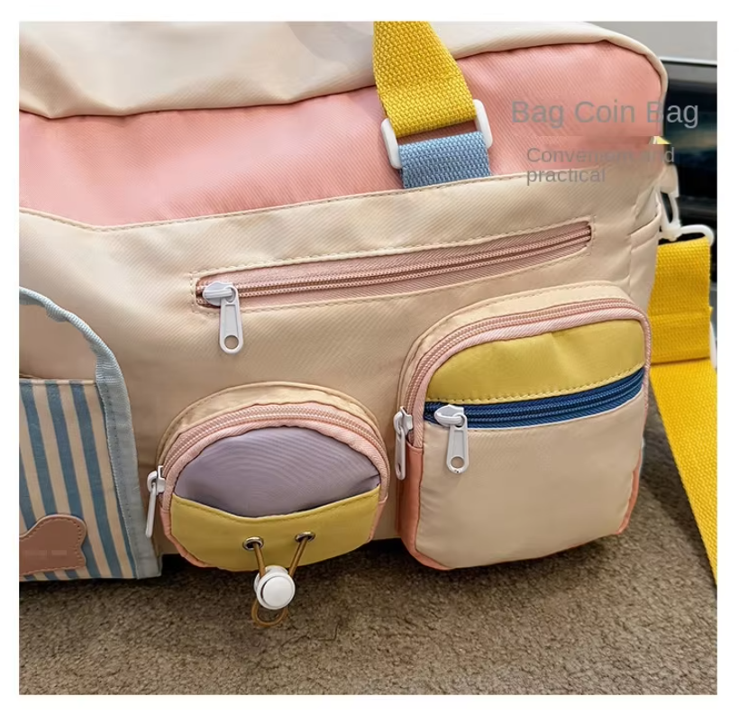 กระเป๋าเดินทางแบบหิ้วพร้อมสายสะพายข้าง รุ่น A-9919 ขนาด ก.47*ส.27*ก้น 22 ซม.