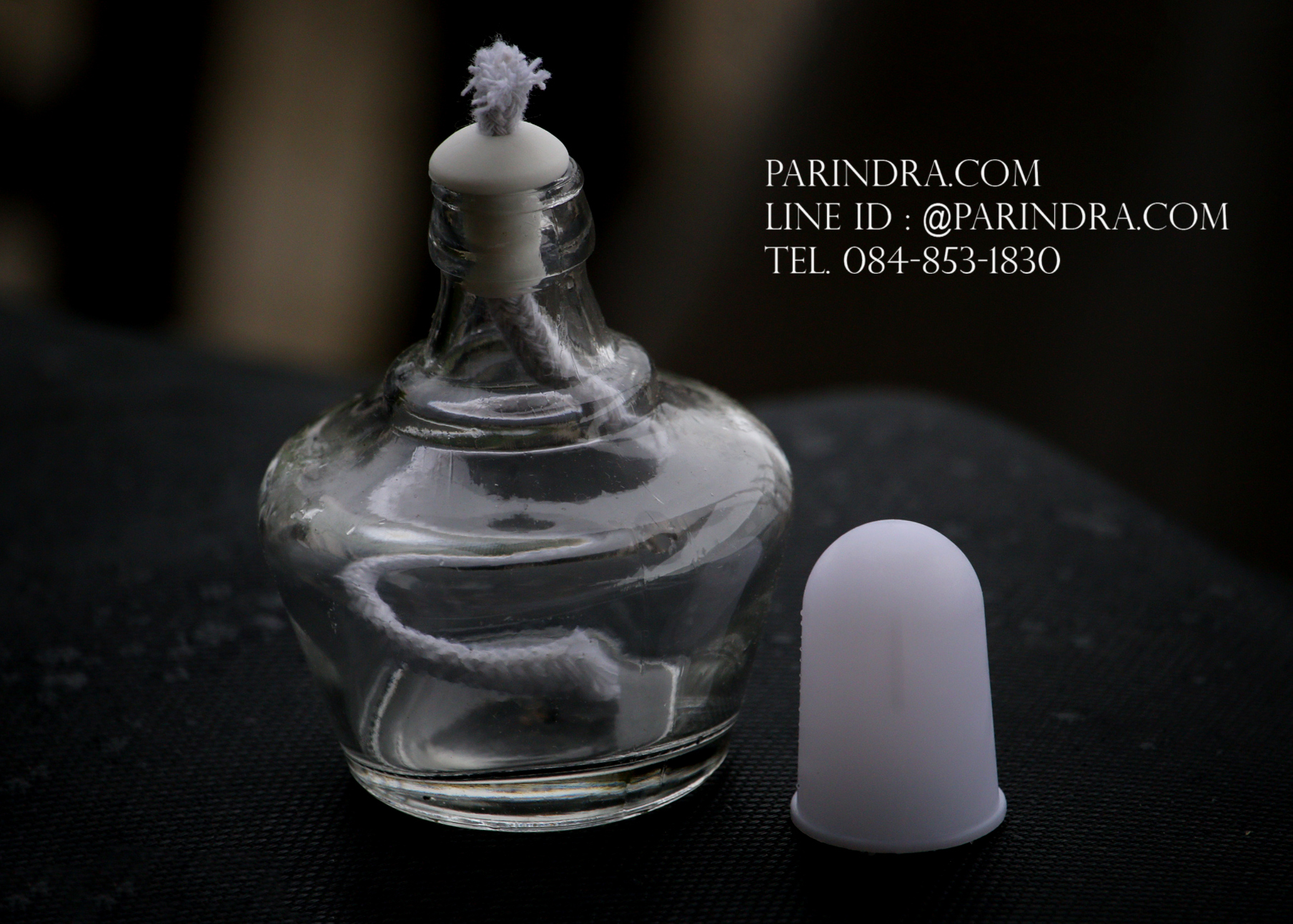 ตะเกียงแอลกอฮอล์แก้ว สวย คลาสสิก ขนาด 150 ml.