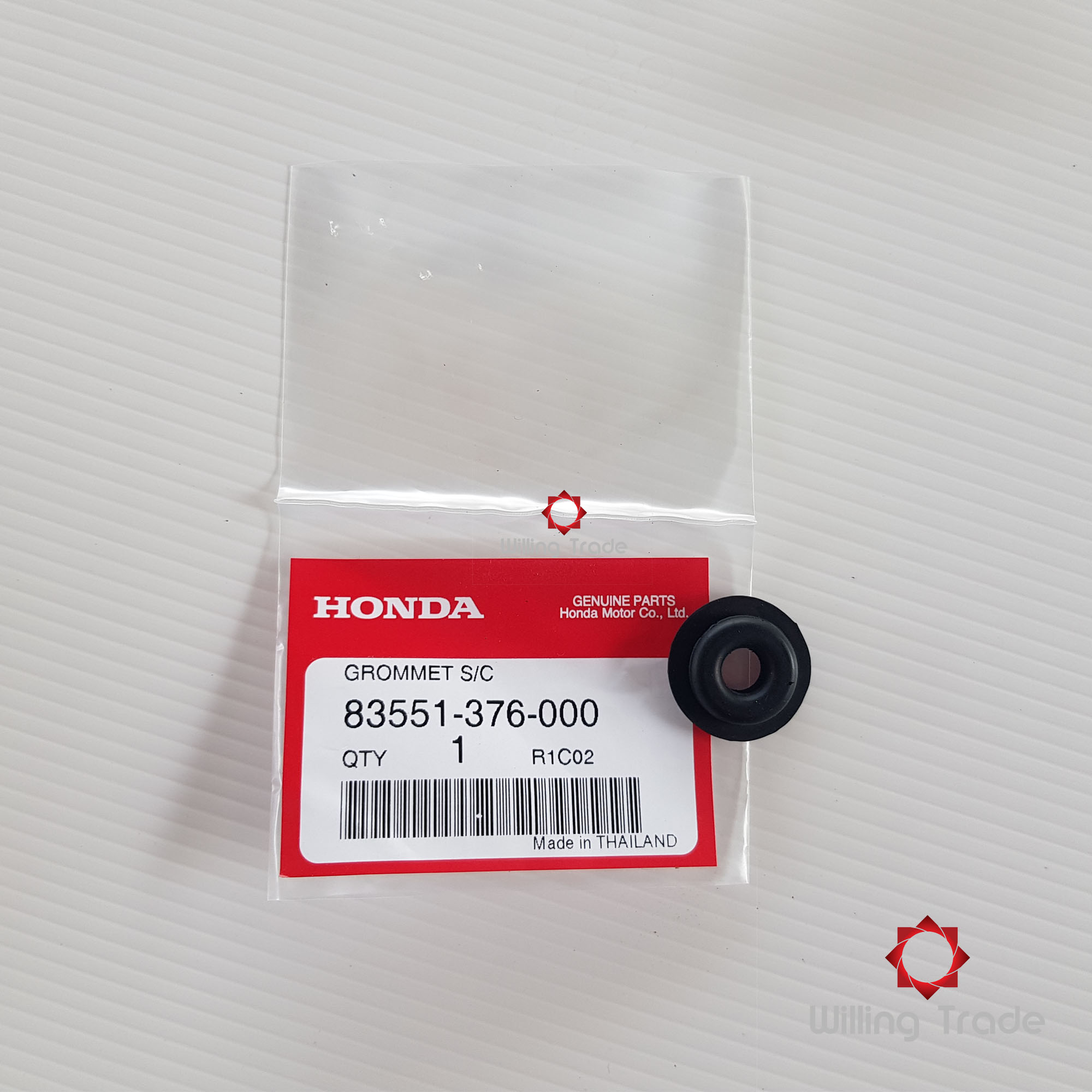 ยางรองฝาข้าง (A193) HONDA:(83551-376-000) NSR150 [แท้ศูนย์]