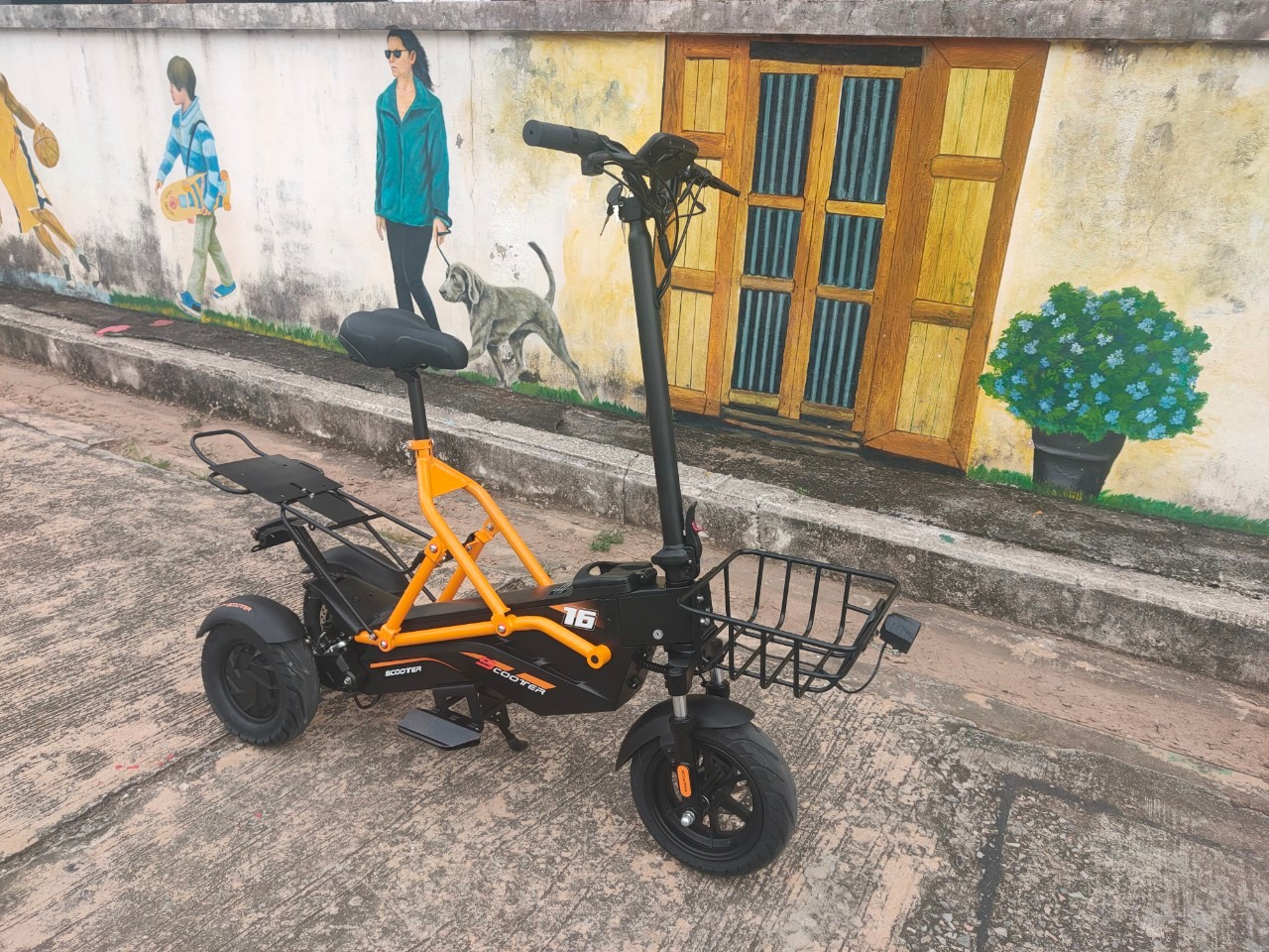 สกูตเตอร์ไฟฟ้า PXID Bestride Pro Electric Scooter New Design 3 Wheel 1000W, batt 48v 23.4Ah มาตรฐานยุโรป (F2)