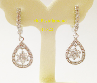 สินค้าหมด BE822RDต่างหูระย้า ดอกไม้ หยดน้ำเพชรCZ สวย เริ่ด ไฮโซ แบบจากร้านเพชรเลยค่ะ งานสวย เรียบร้อย ดีไซน์สวยเก๋ หรูหรา ใส่แล้วหน้าเรียวสวย เว่อร์