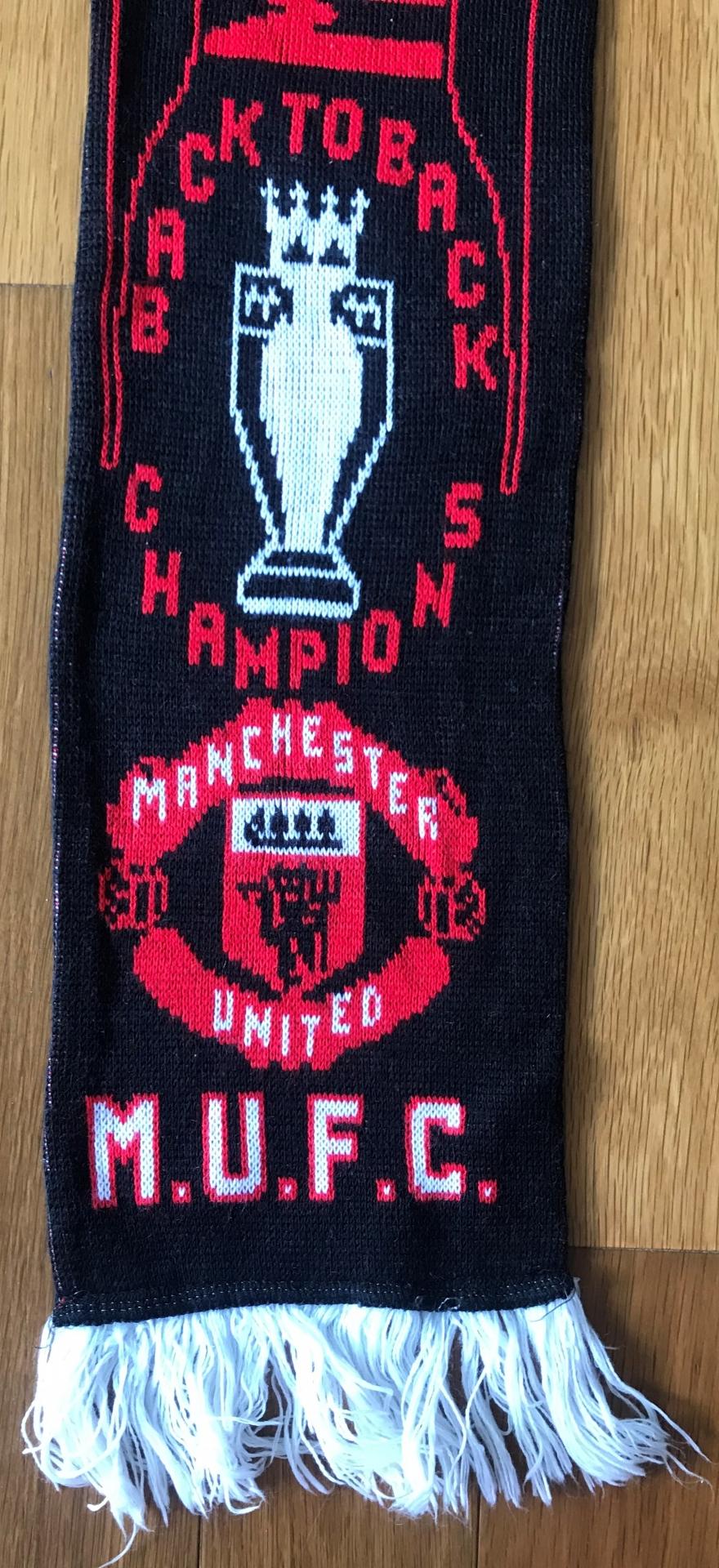 ผ้าพันคอ ฟุตบอล สโมสรแมนเชสเตอร์ ยูไนเต็ด - EPL CHAMPIONS 1993/94 Back to Back / MANCHESTER UNITED Football Club Scarf - EPL CHAMPIONS 1993/94 Back to Back