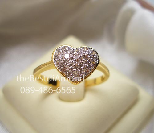 BR965+++แหวนหัวใจจิกไข่ปลา+++แหวนแบบยอดนิยม ทุกยุคทุกสมัย มีคนถามแบบนี้มาเยอะ กี่ปีกี่ยังครองความนิยม ฝังแบบจิกไข่ปลานูนๆหน่อยค่ะ