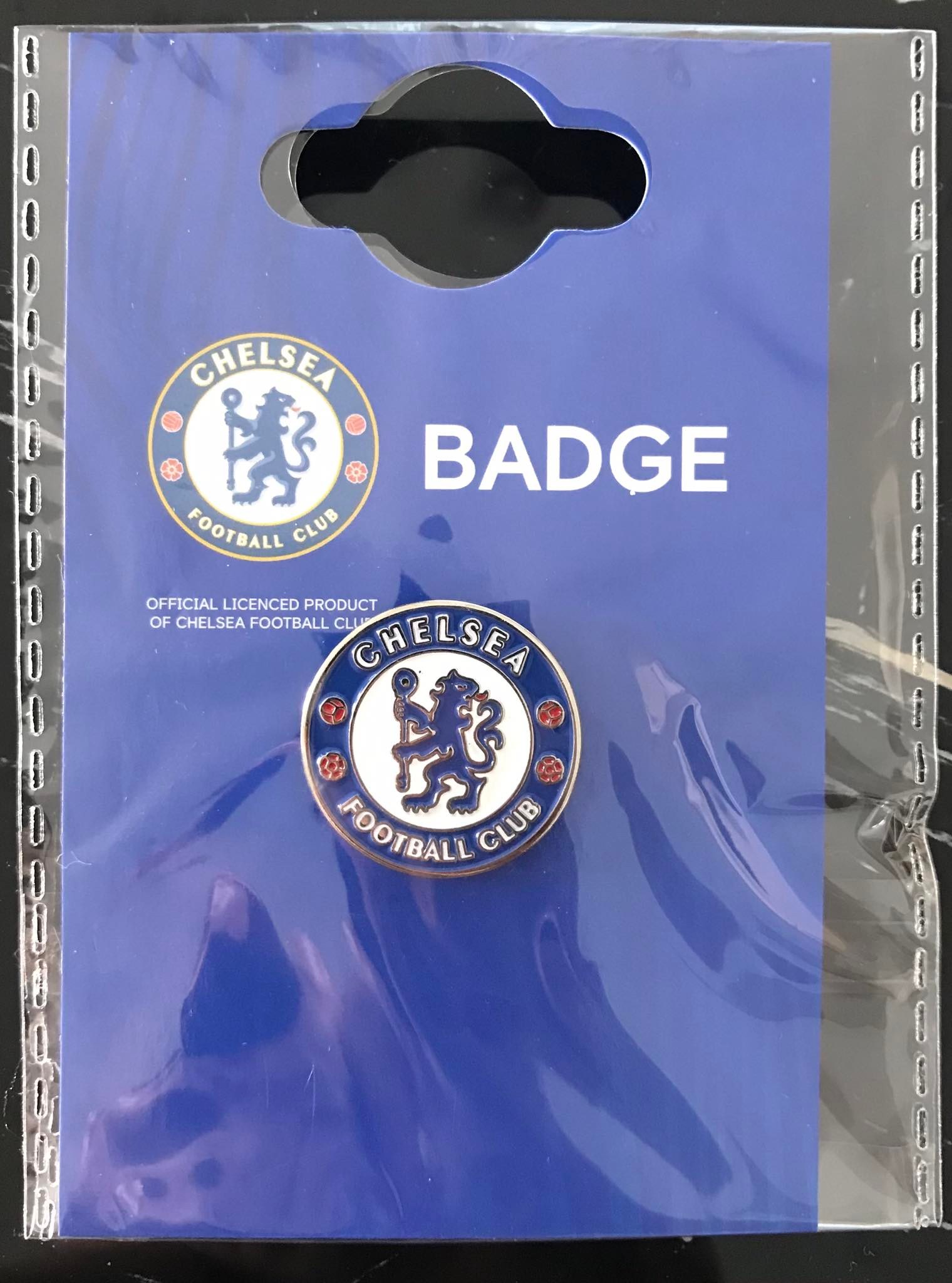 เข็มกลัด ฟุตบอล สโมสรเชลซี - ตราสโมสร CFC ใหม่ / CHELSEA Football Club Pin - CFC Logo NEW