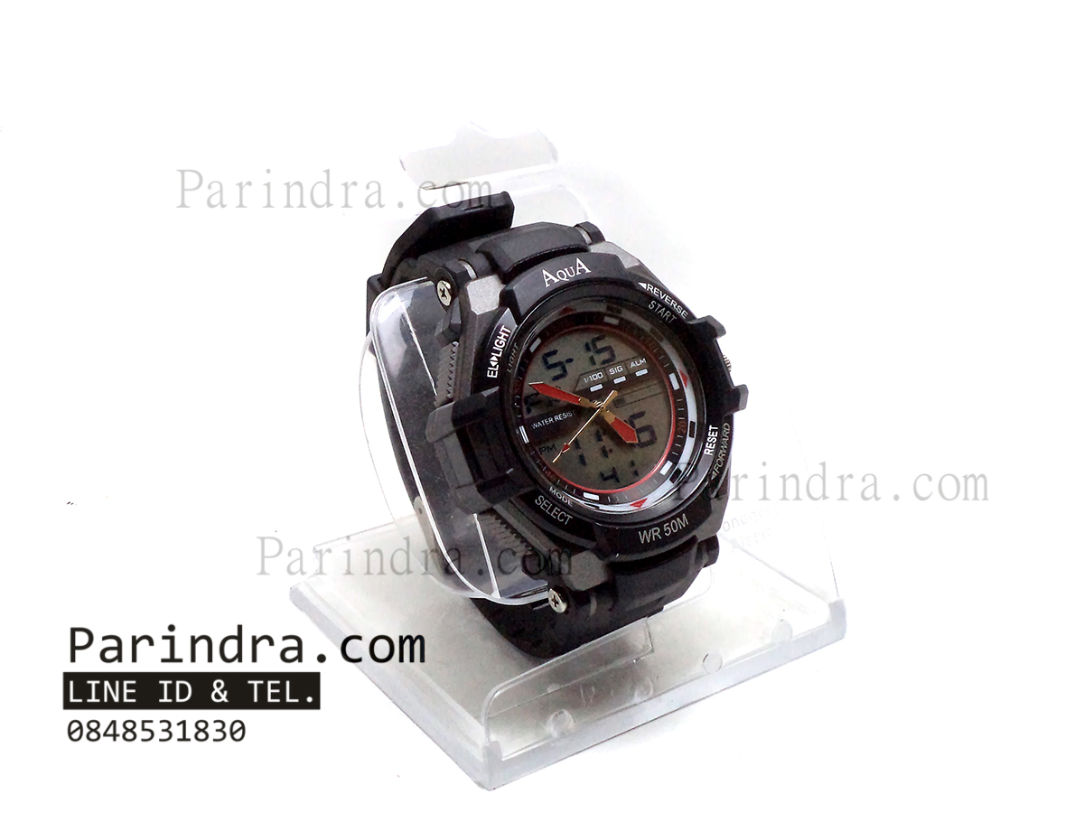 นาฬิกาข้อมือ AQUA รุ่น TGA2126-AD71 สีดำ-เทา