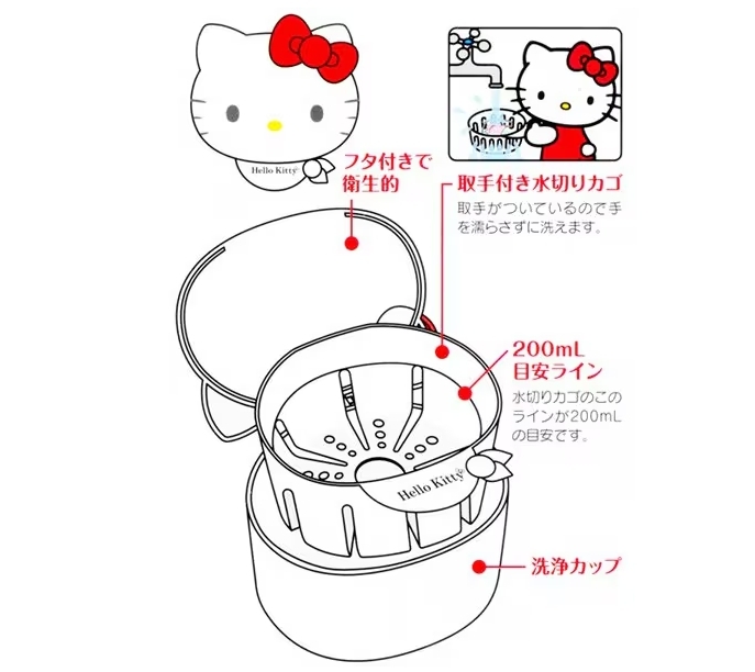 ถ้วยล้างรีเทนเนอร์จากญี่ปุ่น! Hello Kitty Retainer Washing Cup