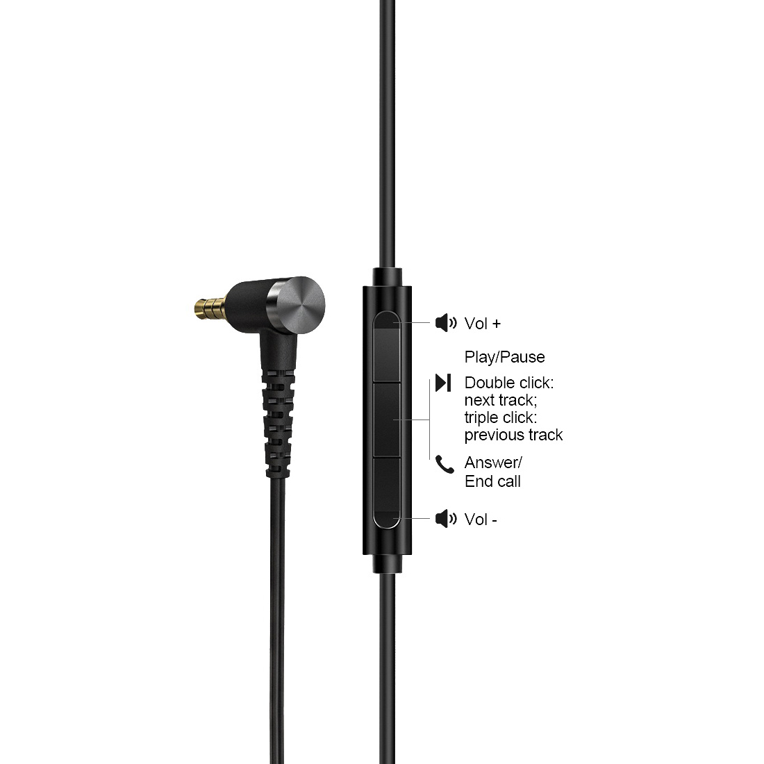 ขาย FiiO RC-MMCX3S สายหูฟัง MMCX แบบ ธรรมดา 3.5 พร้อม in-line controls