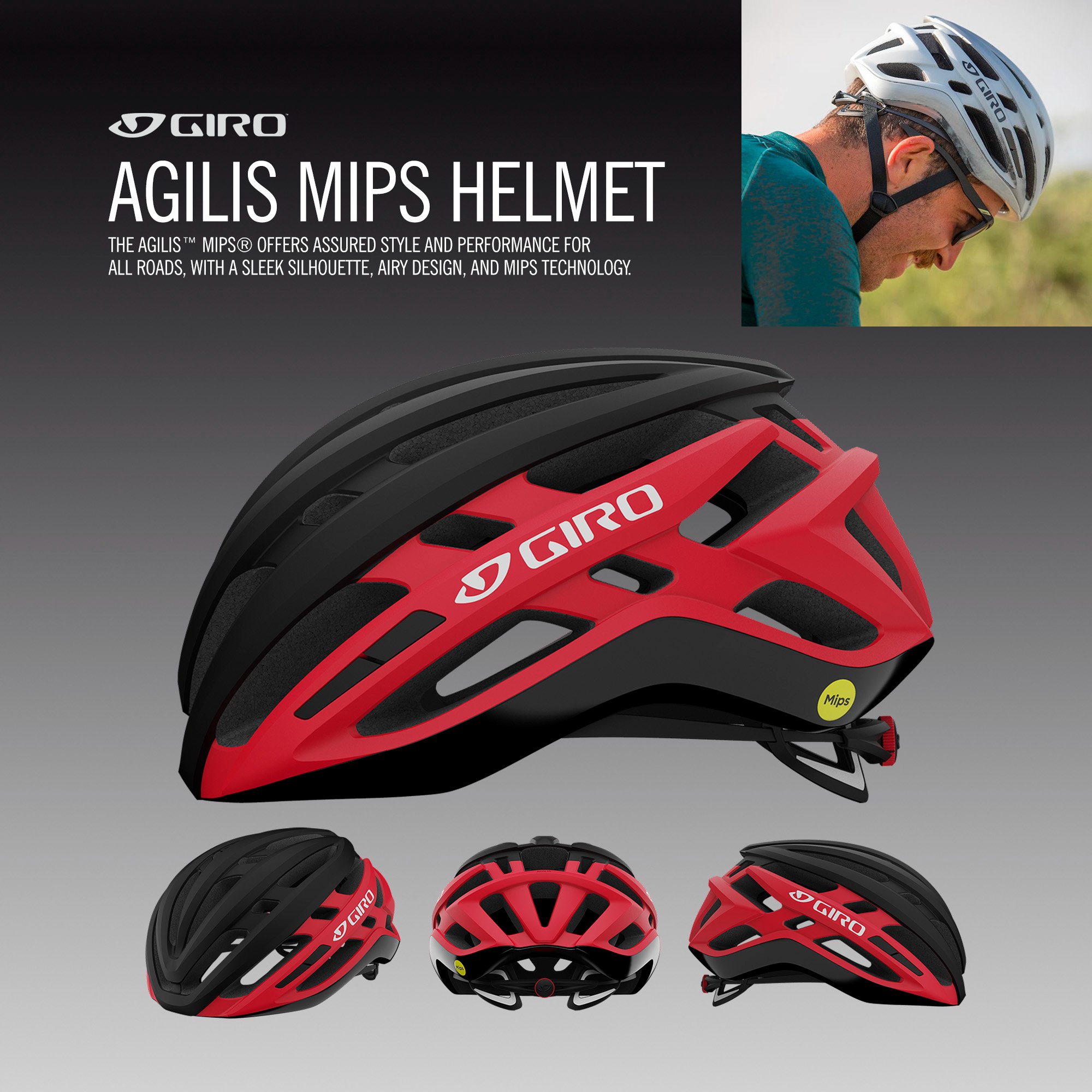 หมวกจักรยาน GIRO - AGILIS™ MIPS® helmet 2023 ไซส์ M.L