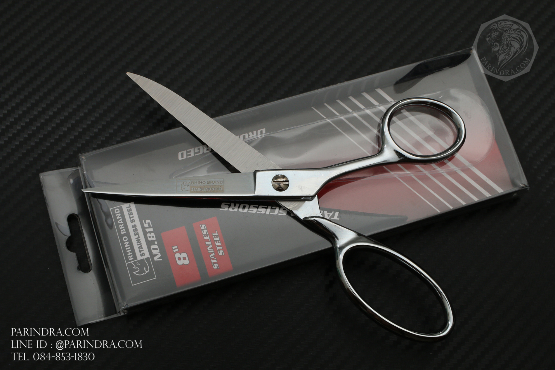 กรรไกรตัดผ้า Rhino Brand No.815 ขนาด 8 นิ้ว TAILOR SCISSORS STAINLESS STEEL DROP FORGED