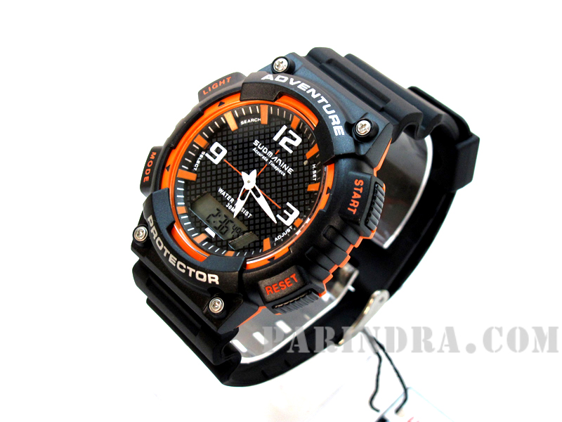 นาฬิกา US submarine Protector รุ่น TP3143M สีดำตัดส้ม