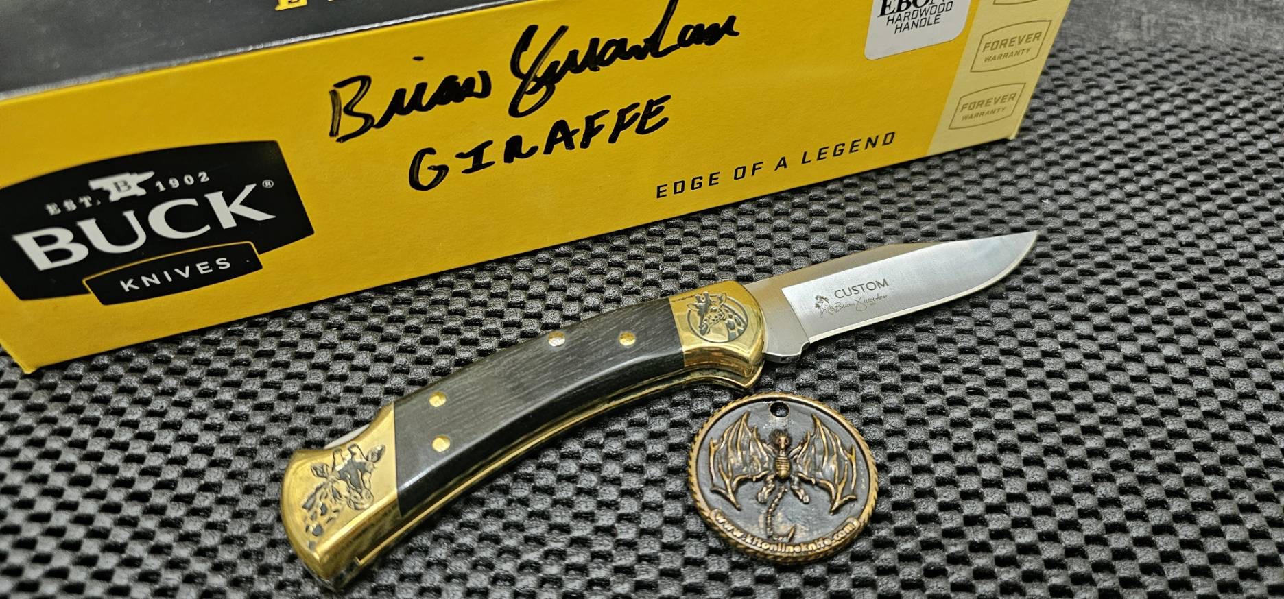 Custom Buck 112 Lockback Giraf