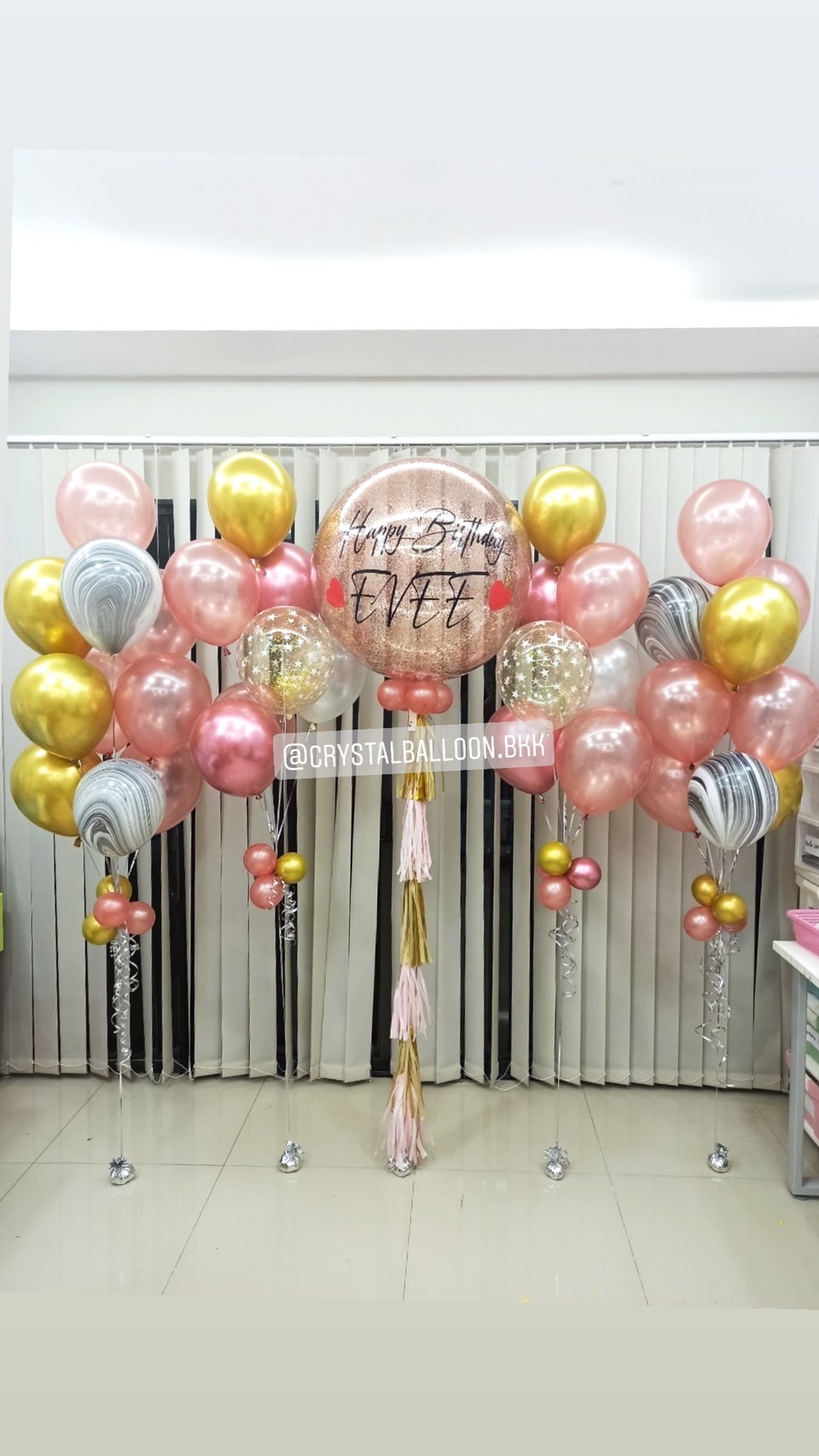 ลูกโป่ง วันเกิด Bubble 36" พร้อม ช่อลูกโป่ง ช่อ 7 ลูก 2 ช่อ,ช่อลูกโป่ง ช่อ 9 ลูก 2 ช่อ,ลูกโป่งใส ใส่กลิตเตอร์,ลูกโป่งลายหิน USA 4 ลูก พร้อมตกเเต่ง สามารถเปลี่ยนสีลูกโป่ง/เปลี่ยนข้อความ/เปลี่ยนขนาดได้