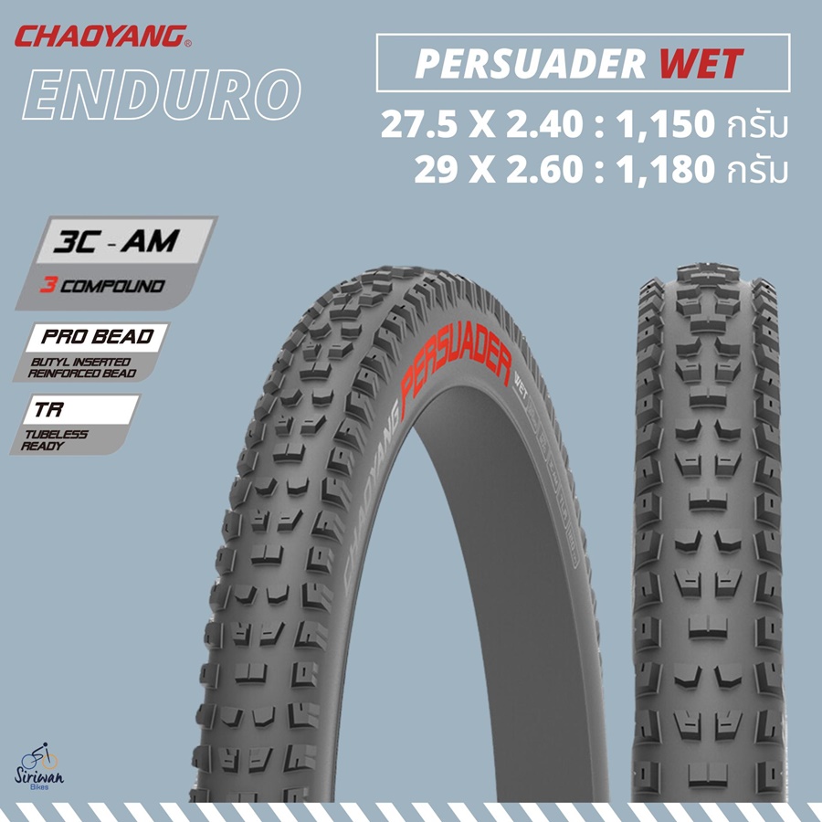 ยางนอกขอบพับ CHAOYANG : ENDURO PERSUADER, H-5242/H-5242TR ขอบพับ