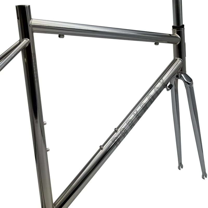 DARKROCK 702 Road Bike Frame with Fork, Cr-Mo Steel 4130 bicycle frame 700C steel frame