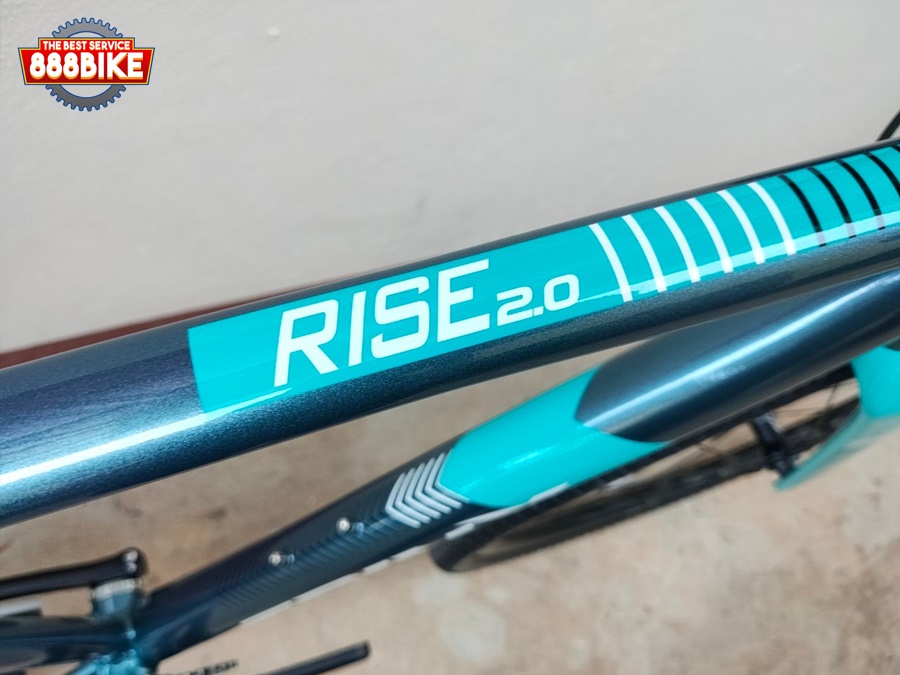 จักรยานเสือหมอบ TRINX RISE 2.0 GRAVEL BIKE เฟรมอลูตะเกียบคาร์บอน 11สปีด 2022 (NEW GTR2.0)