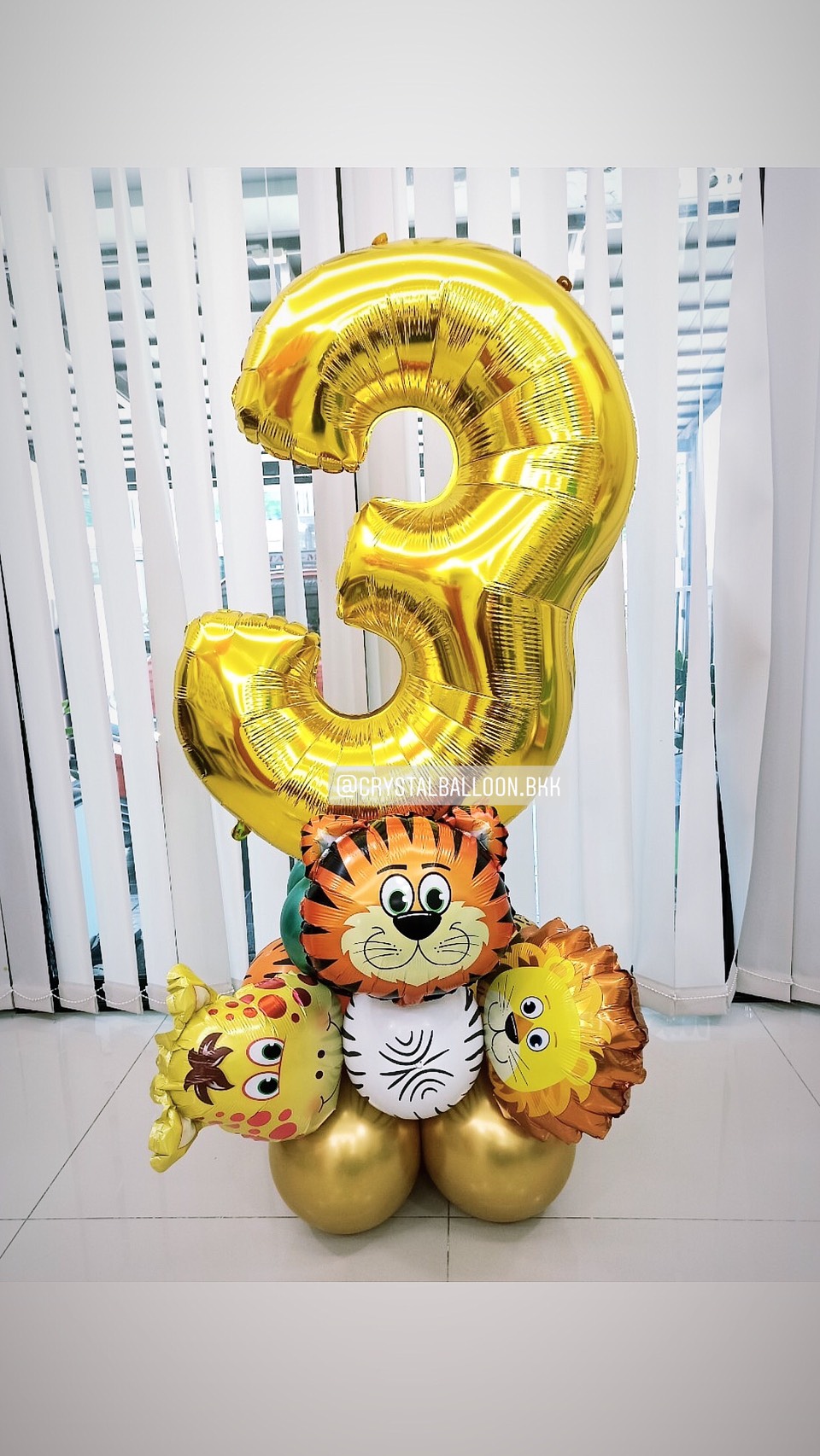 ลูกโป่ง วันเกิดเด็ก ฟอยล์ตัวเลข ขนาด 40" ตั้งฐาน 1 ชิ้น พร้อมตกกแต่ง สามารถเปลี่ยนสีลูกโป่ง/เปลี่ยนสี-ฟอยล์ตัวเลขได้