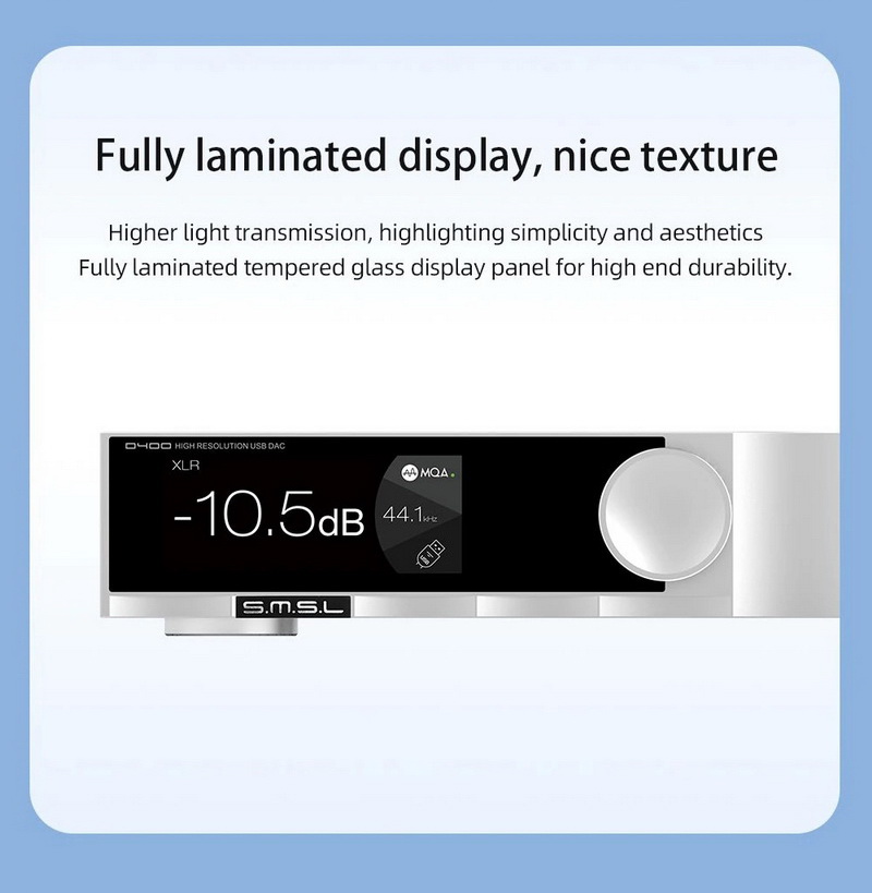SMSL D400 PRO USB DAC ตั้งโต๊ะชิป AK4499EX+AK4191EQ ระดับเรือธง ประกันศูนย์ไทย