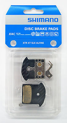 แผ่นยางเบรคดิส SHIMANO Disc Brake Pads XTR, BR-M9020, Metal, w/Fin, มีปีกระบายความร้อน,J04C