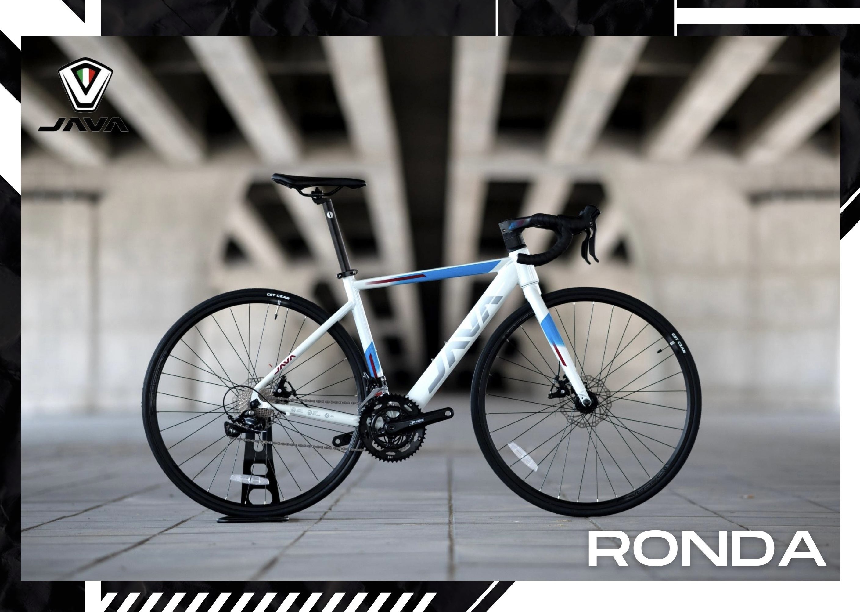 จักรยานเสือหมอบ JAVA RONDA DISC เฟรมอลู เกียร์ Shimano Sora2*9sp, แฮนด์ Integrated 700c 2022