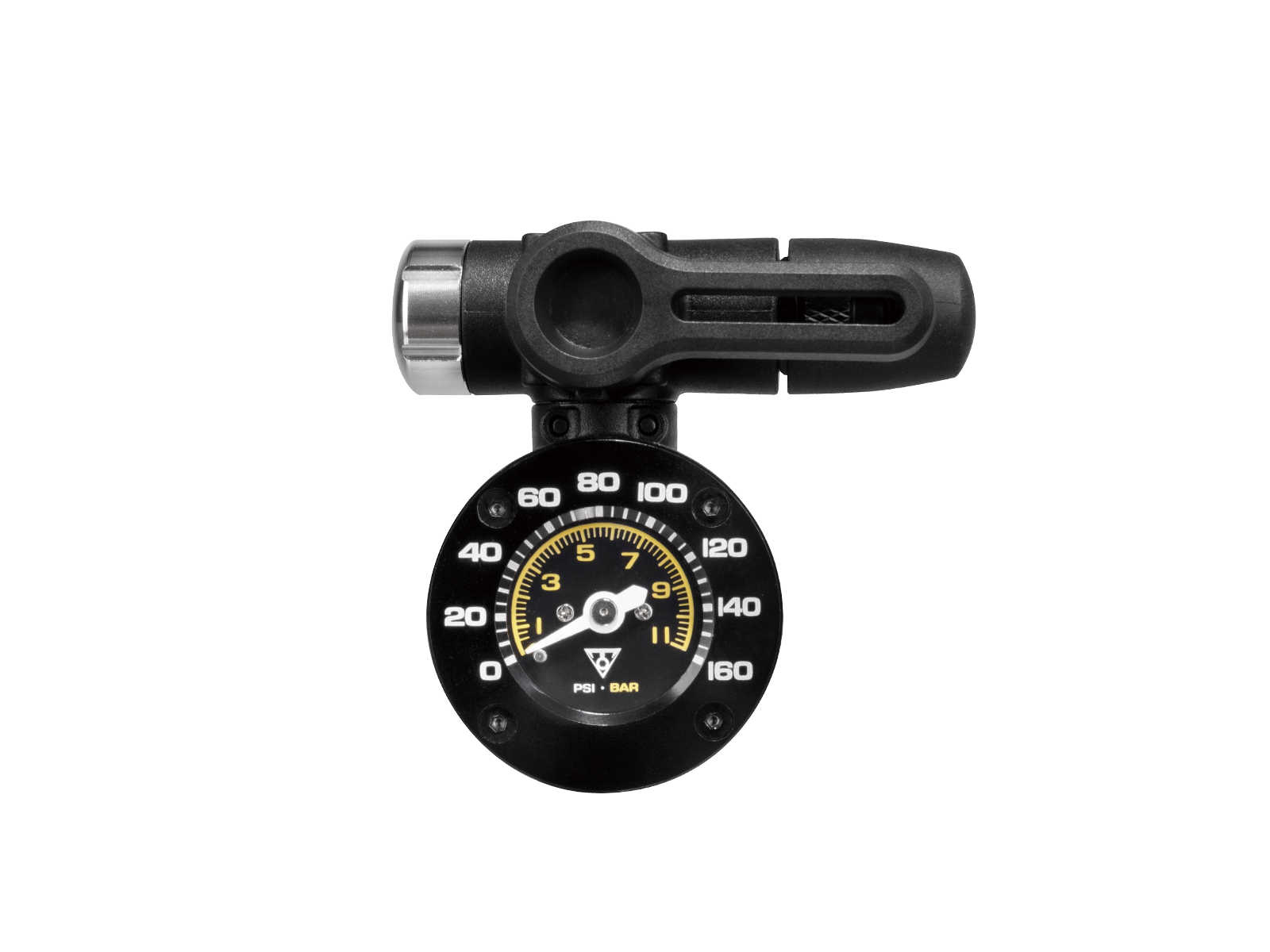 ตัววัดดิจิตอล TOPEAK SHUTTLE™ GAUGE G2 ART NO TSUTG-04 สามารถวัดลมได้สูงสุด 160 psi / 11 bar