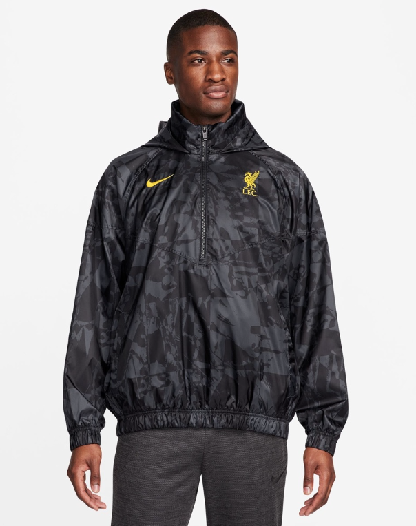 เสื้อแจ็คเก็ตเทรนนิ่งลิเวอร์พูล 24/25 Third Anorak ของแท้