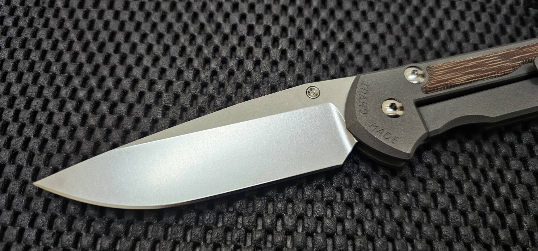 Chris Reeve Large Sebenza 31 - Natural Micarta Inlay - Left-Handed(มือซ้าย)