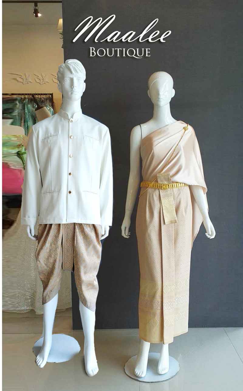 เช่า ชุดไทยเพื่อนเจ้าบ่าว ชุดราชปะแตน โจงกระเบน