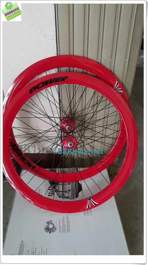 ชุดล้อสำเร็จ ล้อ Fixed gear ขอบสูง 50mm. (ชุดล้อ ฟิกเกียร์) 700C